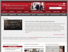 Tablet Screenshot of pitcherinsurance.com